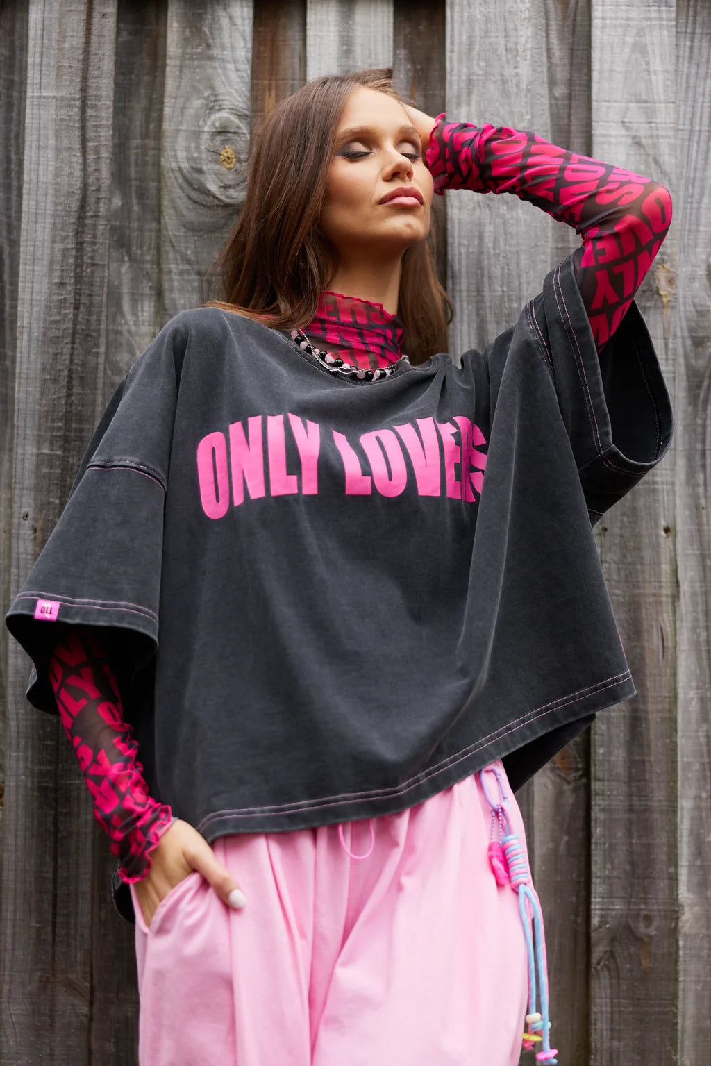 Replay Boxy Tee WASHED BLACK