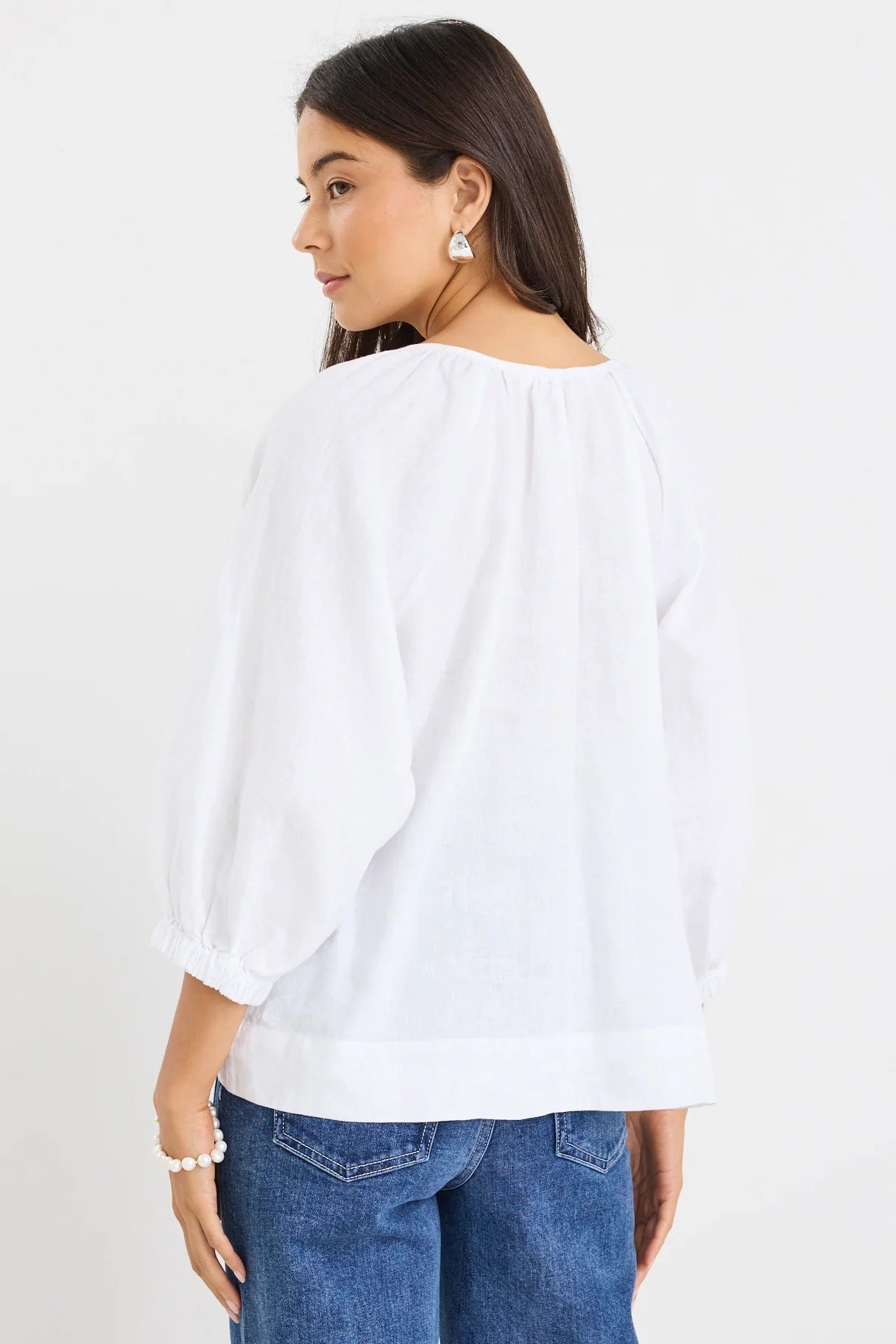 RE UNION // Revolutionary Linen Top WHITE