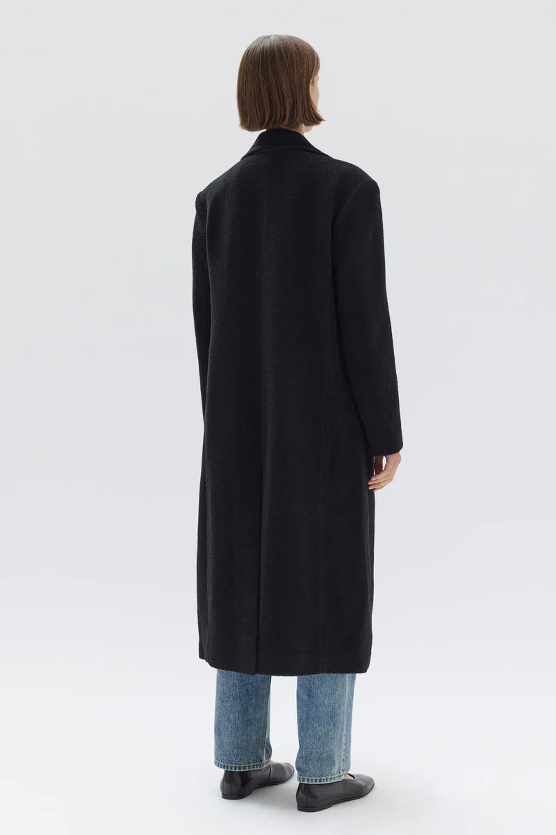 ASSEMBLY LABEL // Ricki Wool Blend Coat BLACK