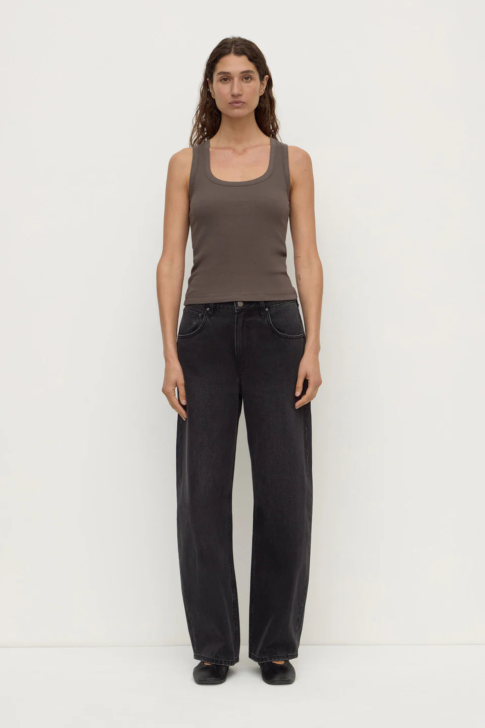Robyn Scoop Neck Tank BARK