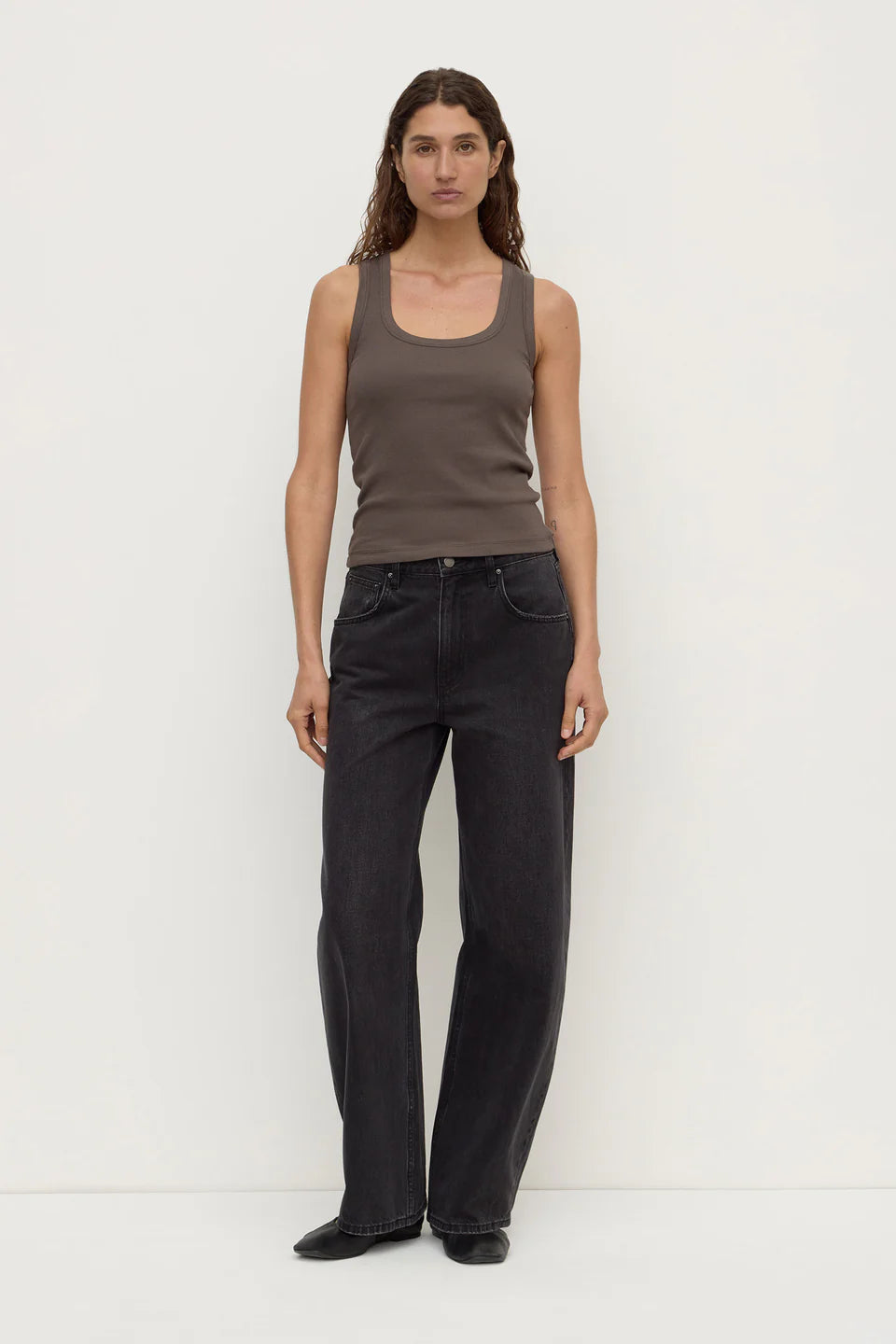 Robyn Scoop Neck Tank BARK