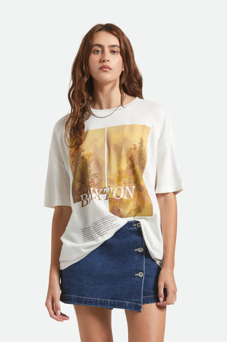 BRIXTON // Rocky Mountain OS Tee OFF WHITE