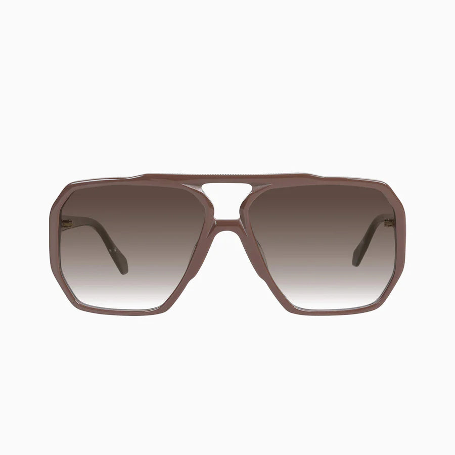 VALLEY // Rodeo CHOCOLATE w. GOLD METAL/BROWN GRADIENT LENS