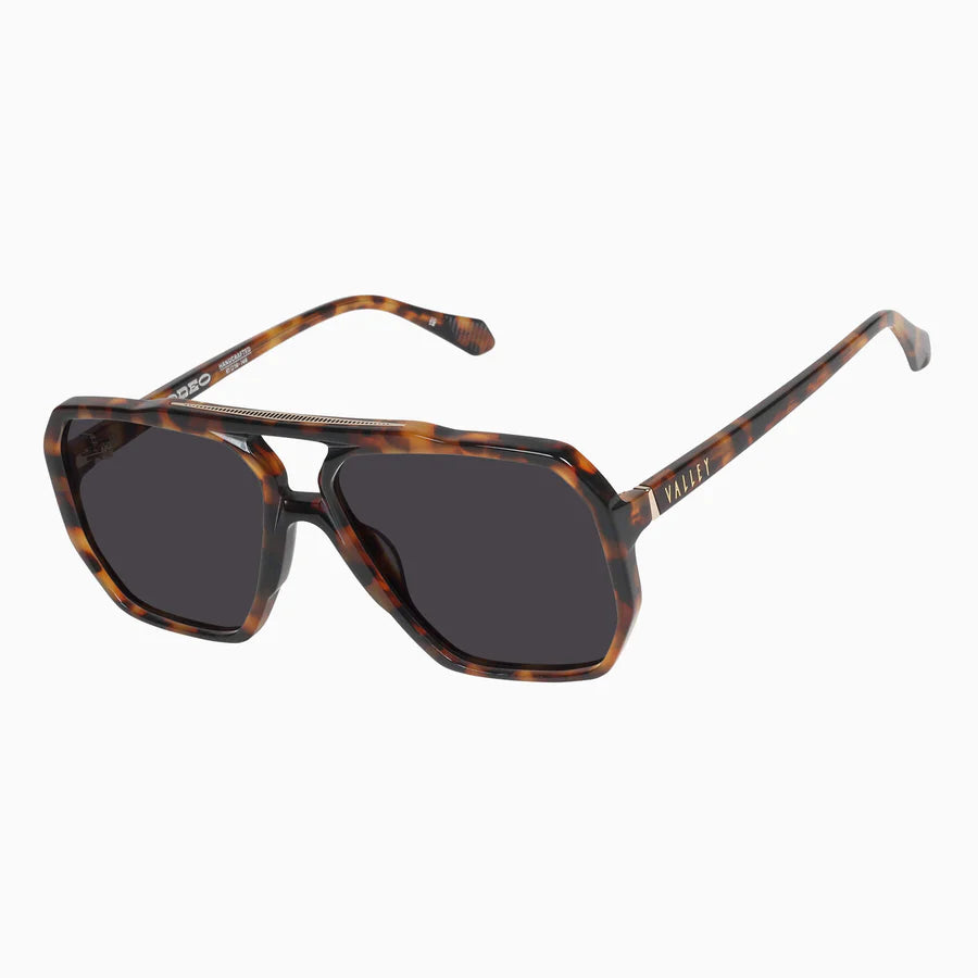 VALLEY // Rodeo DARK TORT w. GOLD METAL/BLACK LENS