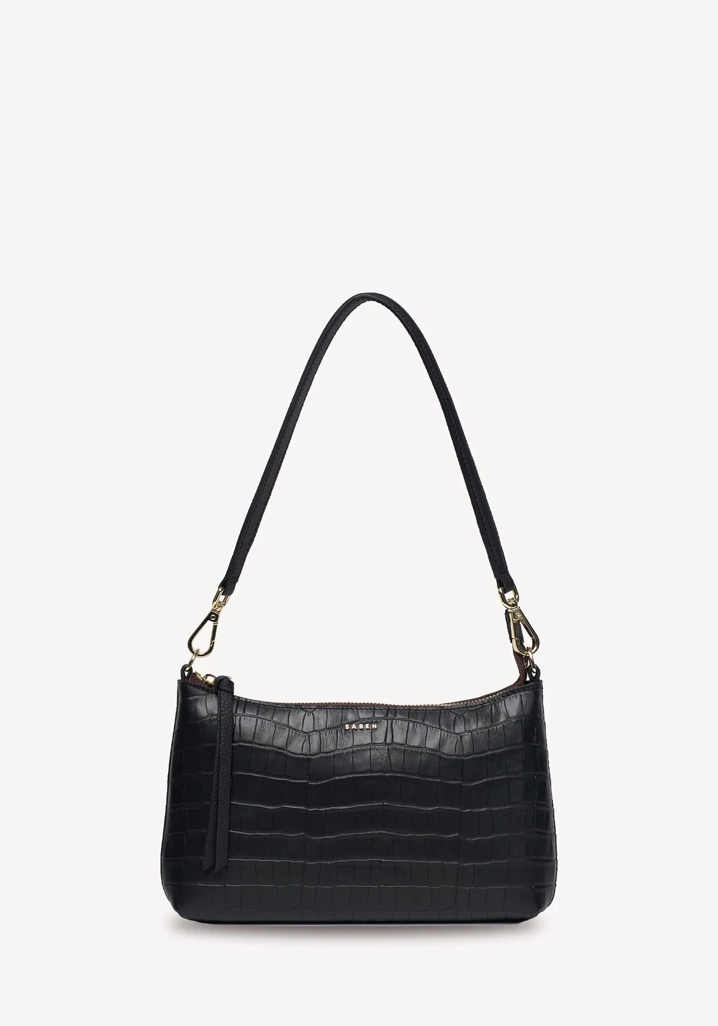 Haven Shoulder Bag BLACK CROC