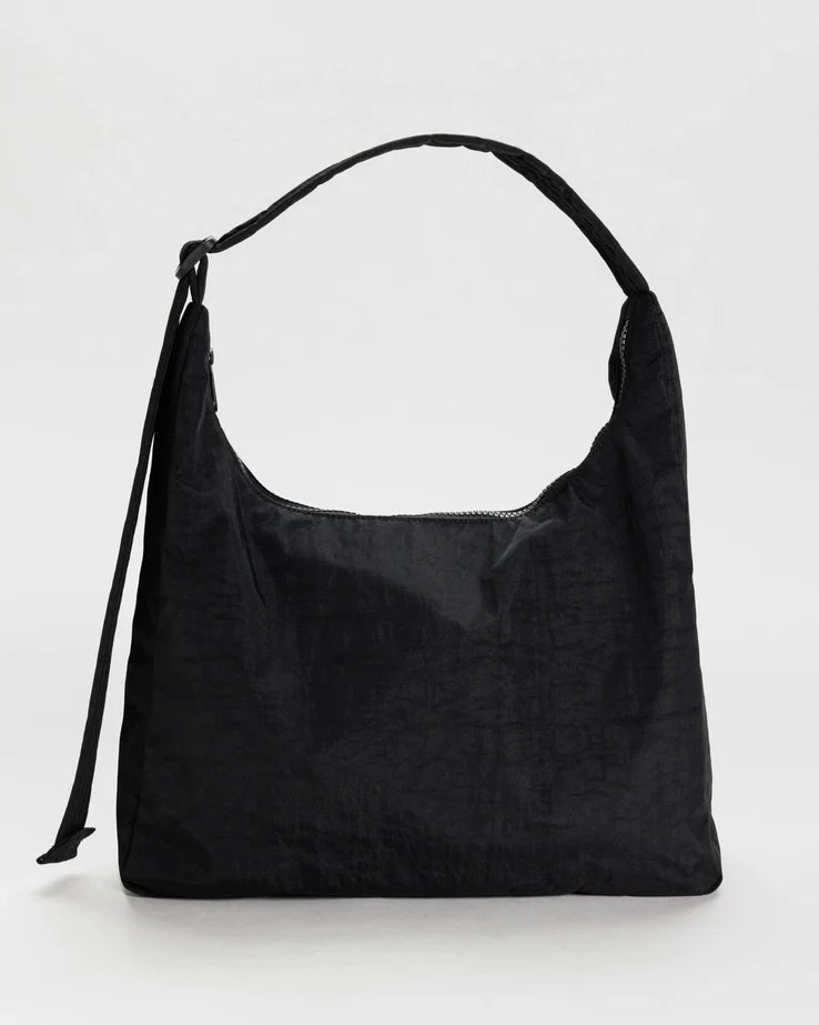 BAGGU // Nylon Shoulder Bag BLACK