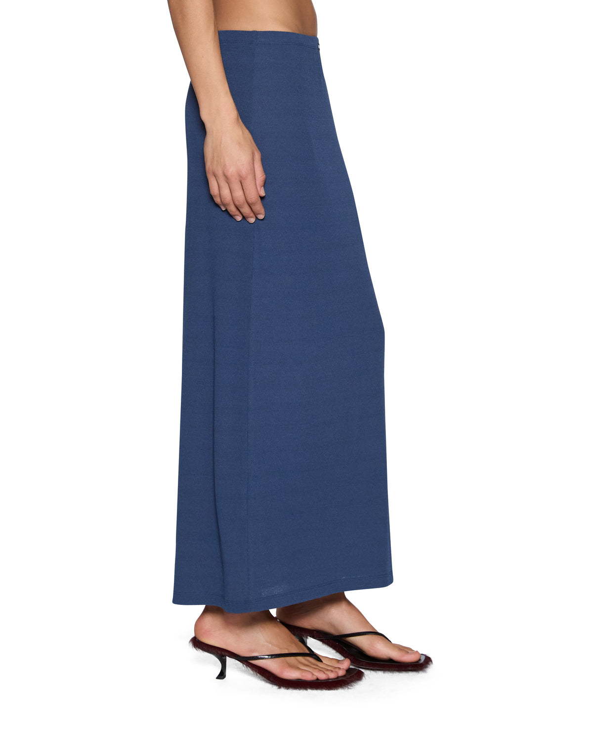 Nina Midi Skirt MESH GRANTE BLUE