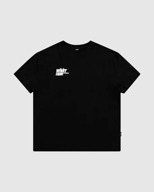 WNDRR // Slant Box Fit Tee BLACK