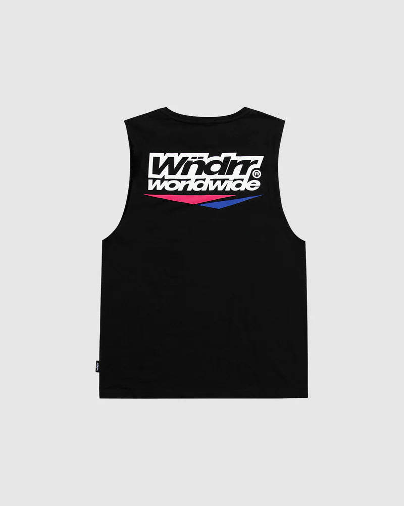 WNDRR // Splice Muscle Top BLACK