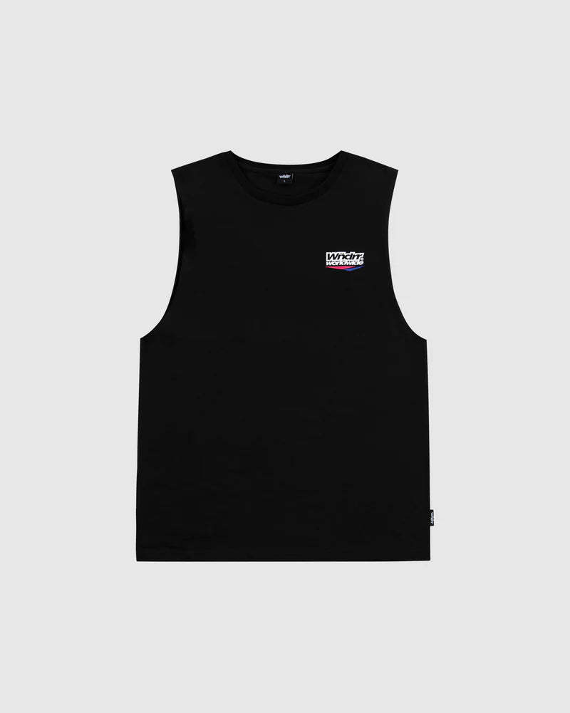 WNDRR // Splice Muscle Top BLACK