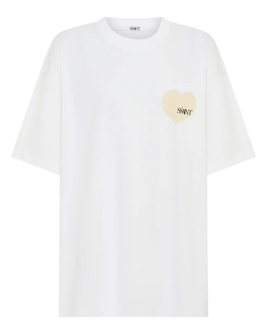 SSAINT // Heart Tee CREAM/WHITE