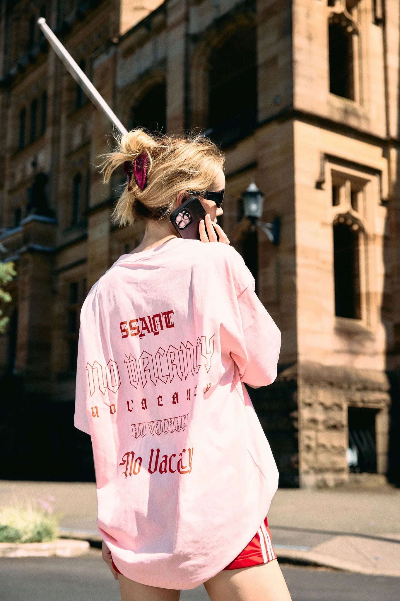 SSAINT // No Vacancy Tee ACID LIGHT PINK