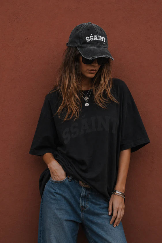 SSAINT // SSAINT Cap BLACK/CREAM