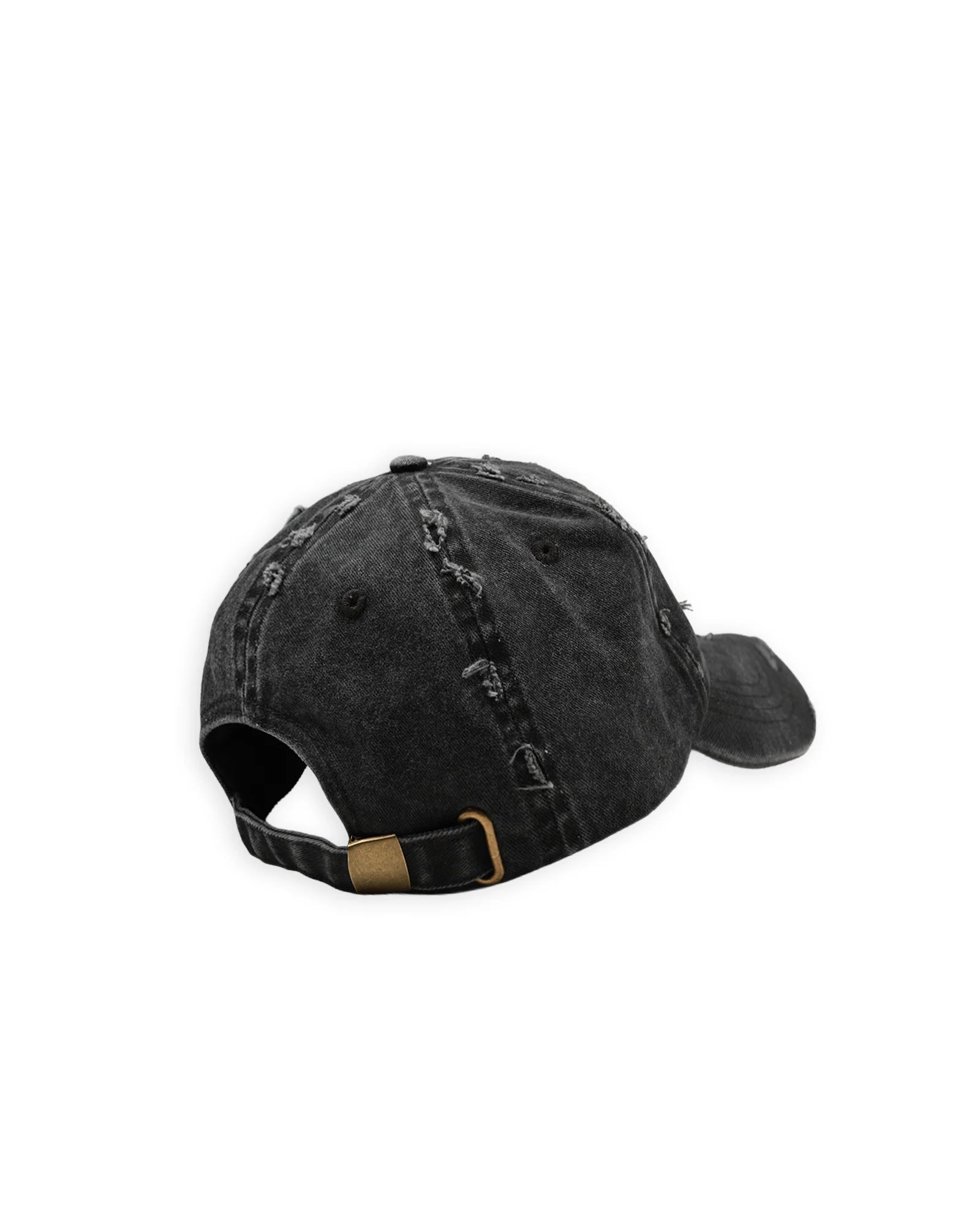 WNDRR // STXR Distressed Cap WASHED BLACK