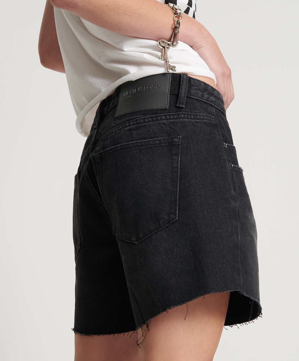 ONE TEASPOON // Super Relaxed Shaker Short BLACK OAK