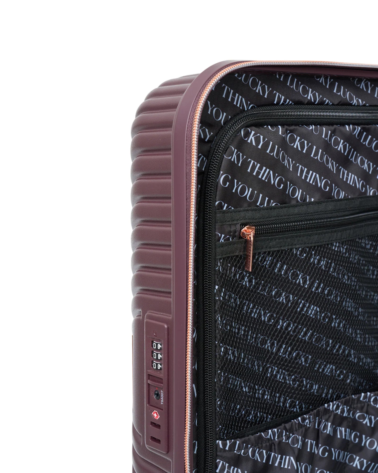 SABEN // Suitcase Cabin MERLOT/ROSEGOLD **PICK UP ONLY**