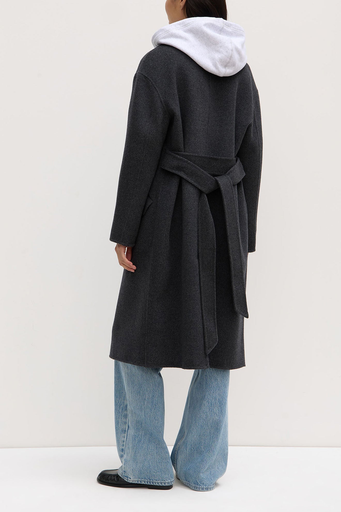 ASSEMBLY LABEL // Sadie Wool Coat CHARCOAL MARLE