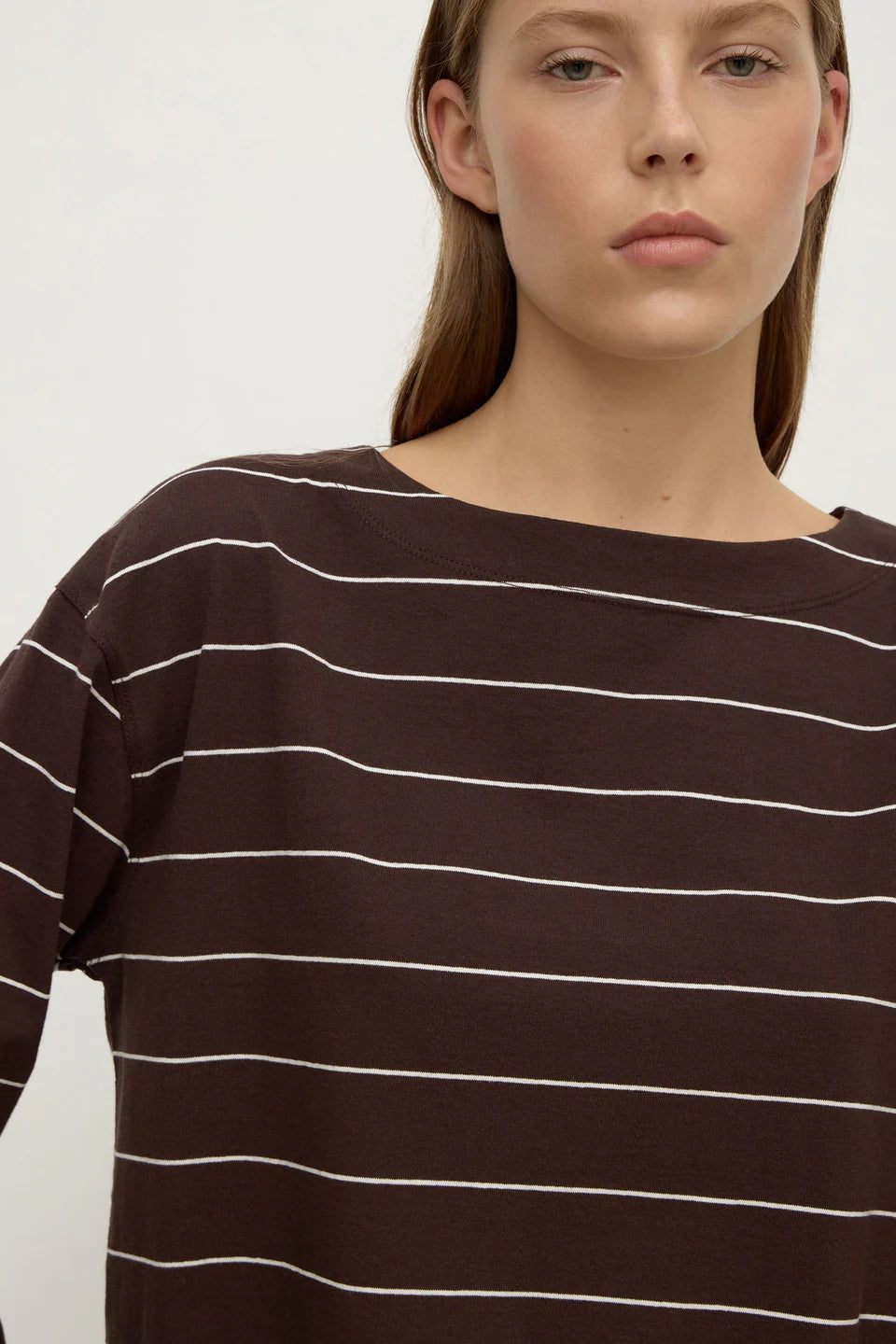 Scout LS Tee GANACHE CREAM STRIPE