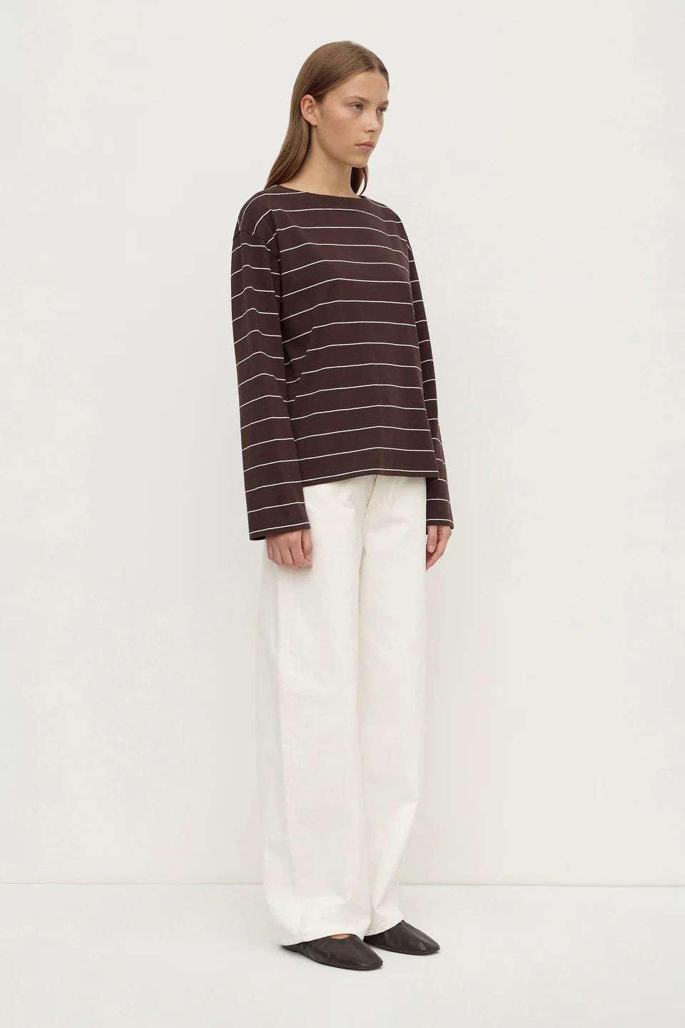 ASSEMBLY LABEL // Scout LS Tee GANACHE CREAM STRIPE