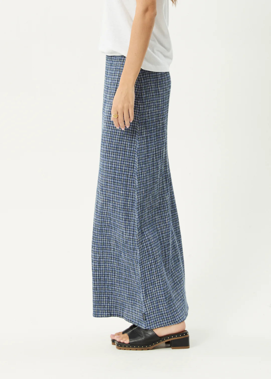 AFENDS // Shipwreck Seersucker Maxi Skirt MARLIN