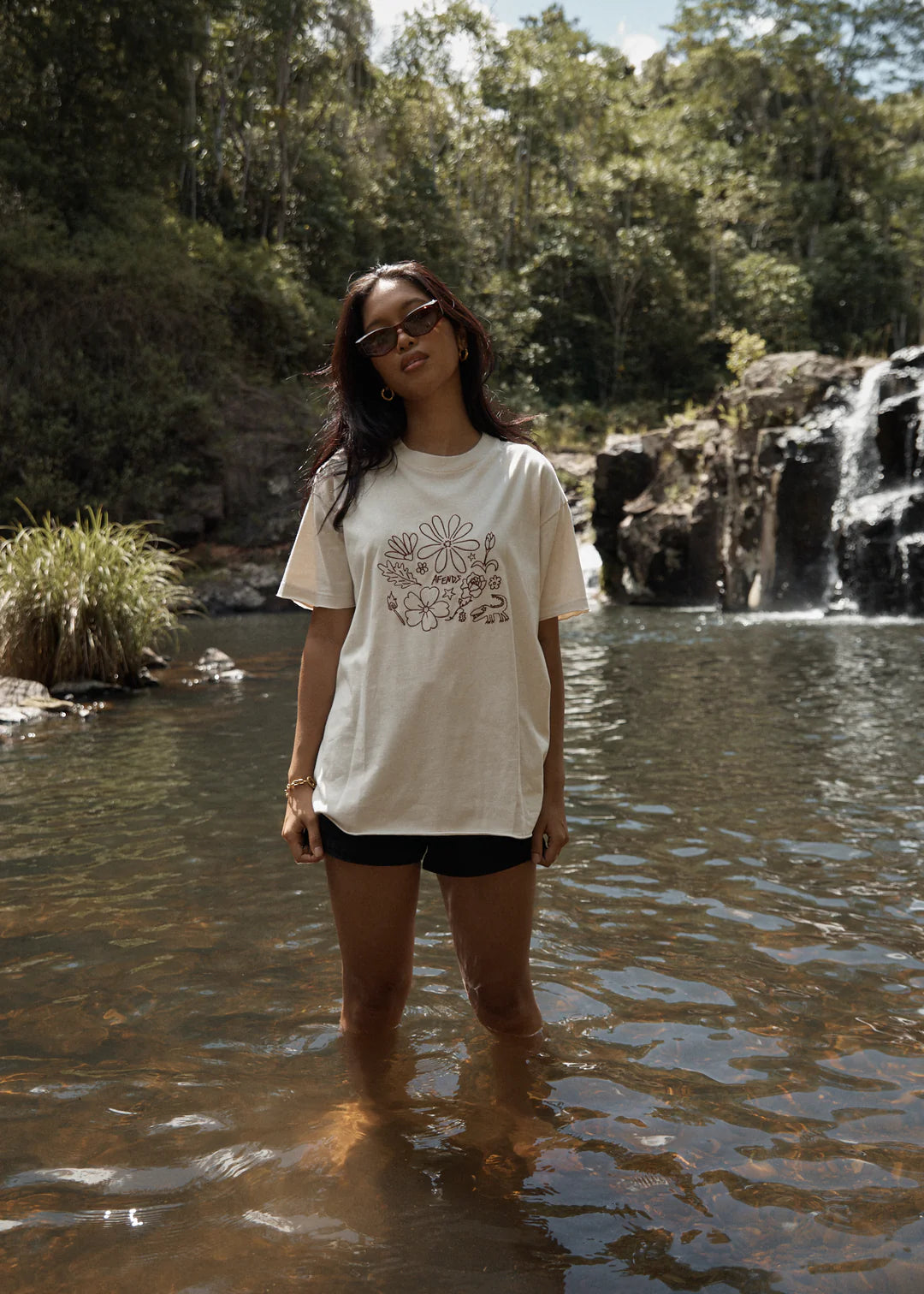 AFENDS // Shapes OS Tee MOONBEAM
