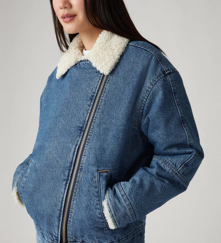 LEVIS // Sherpa Flight Jacket IN THE AIR