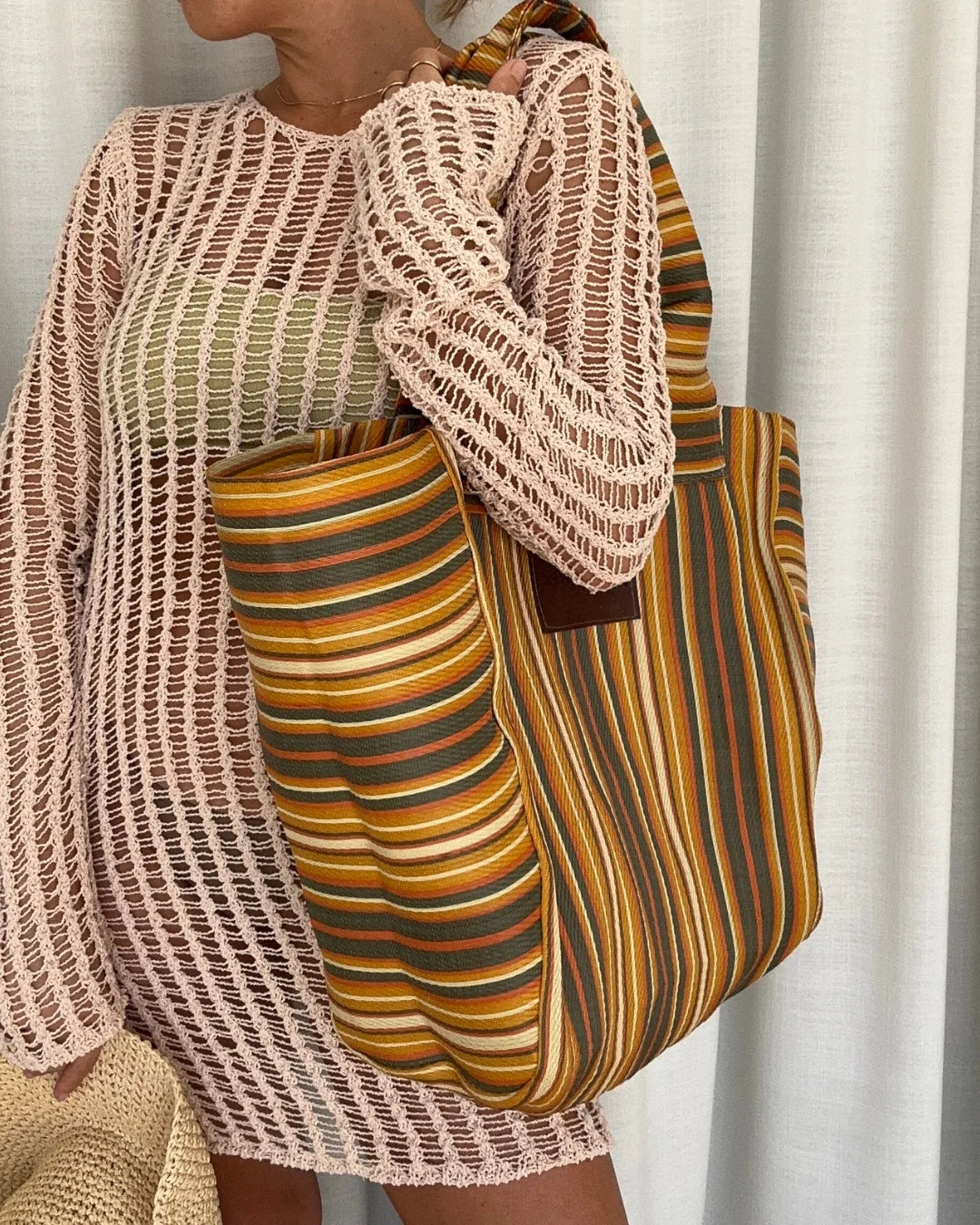 SAINT-RUE 22 // Open Shoulder Tote BURNT ORANGE