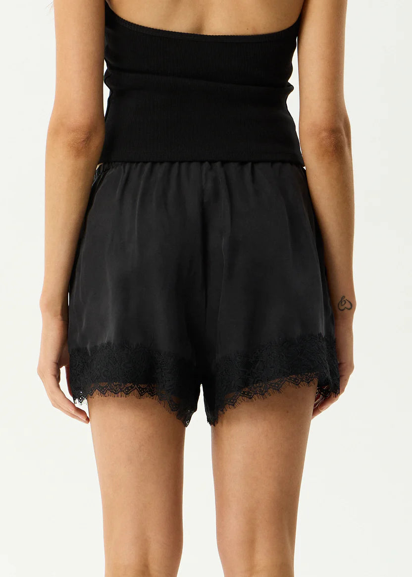 AFENDS // Sinclair Cupro Short BLACK
