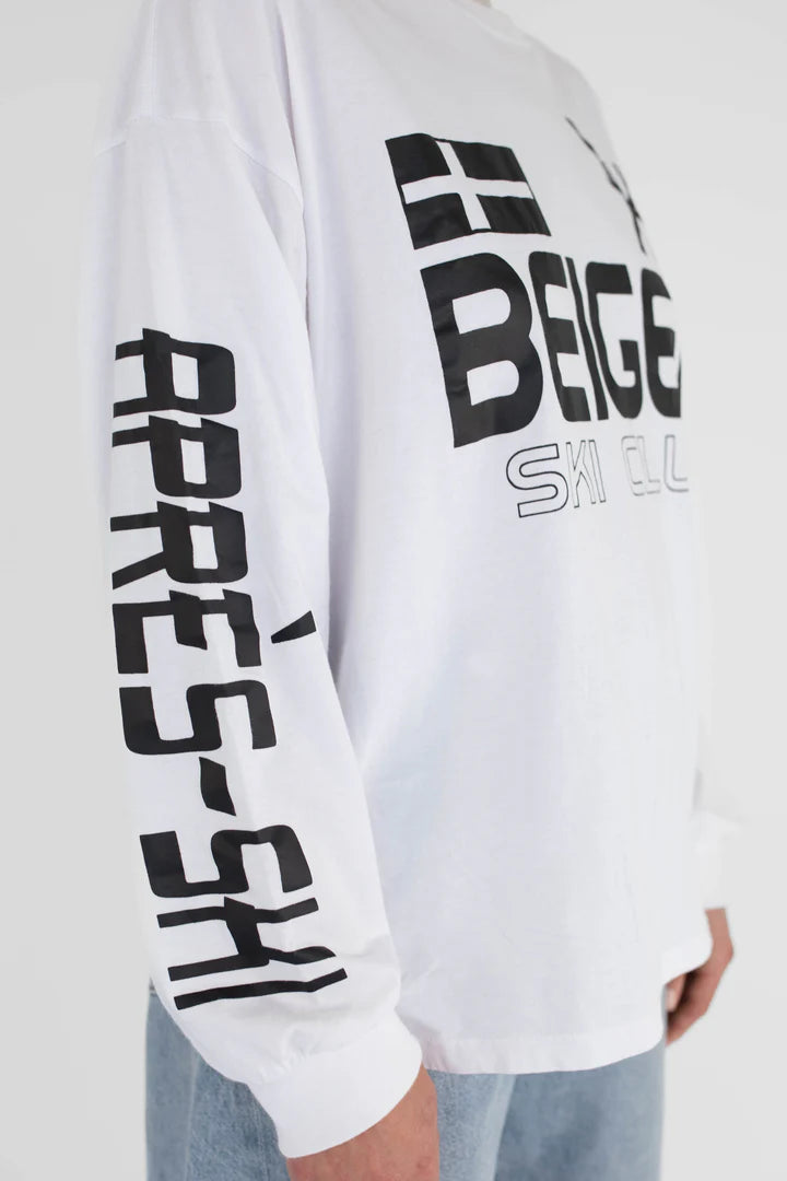 BEIGED // Apres Ski Club LS Tee WHITE