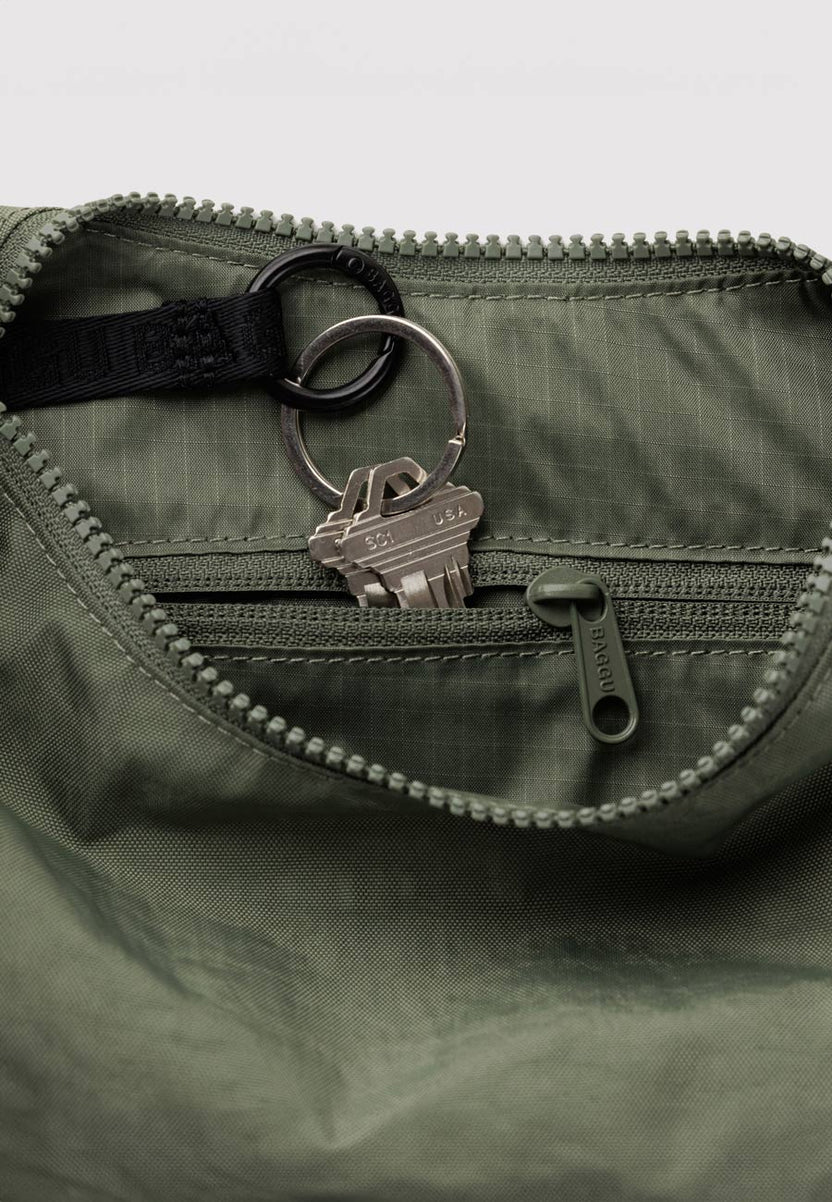 SMALL Nylon Crescent Bag CAPER