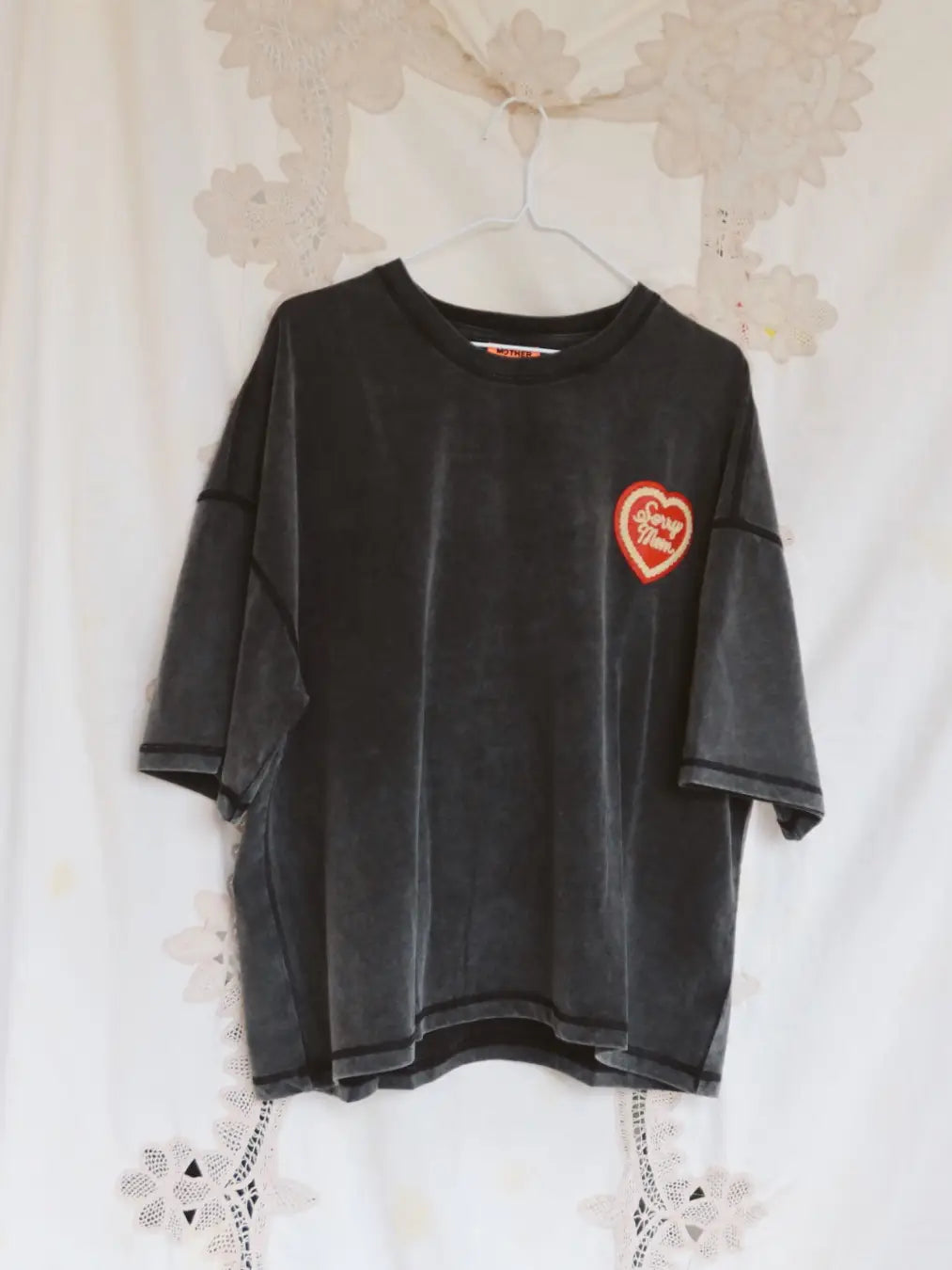 HAPPY LITTLE MOTHER // Sorry Mom Tee BLACK