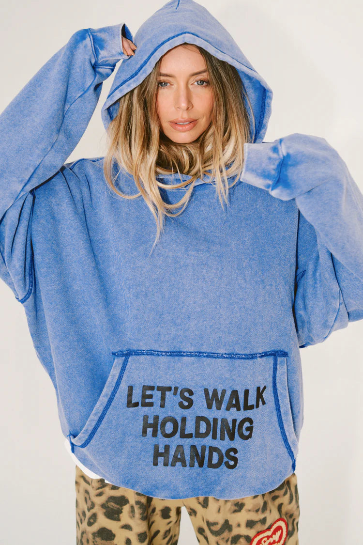 HAPPY LITTLE MOTHER // Sorry Mom Hoodie FADED INDIGO