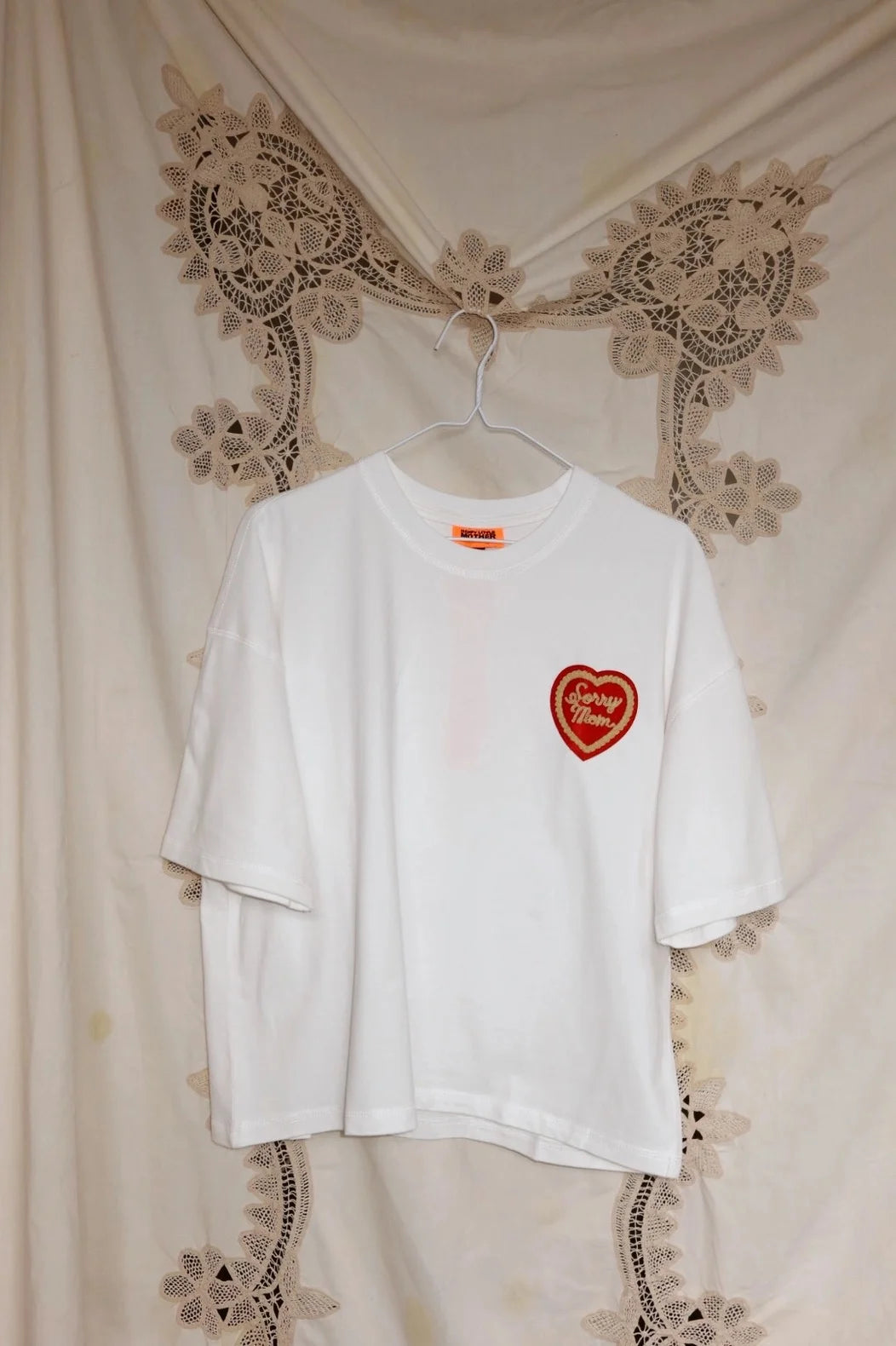 HAPPY LITTLE MOTHER // Sorry Mom Tee WHITE