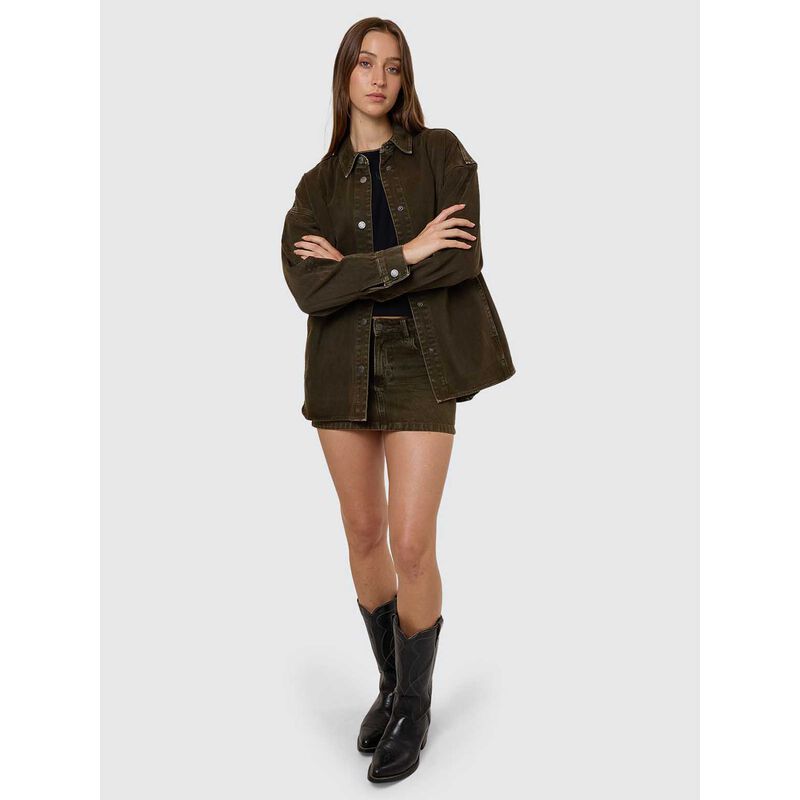 THRILLS // Spencer Denim Overshirt TARMAC