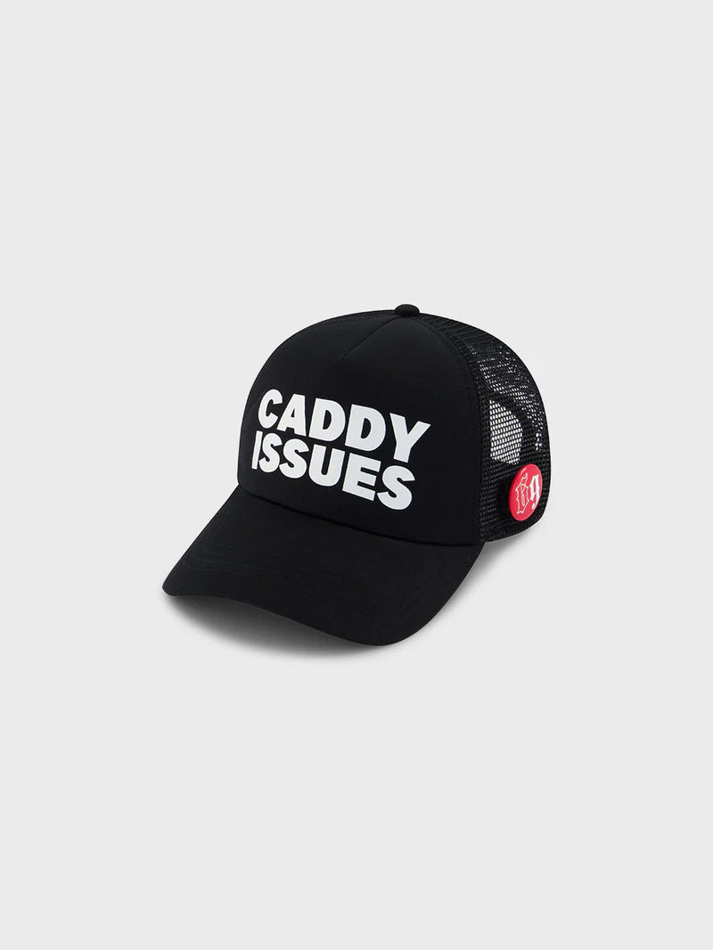 BILLY BONES // Caddy Issues Mesh Trucker BLACK