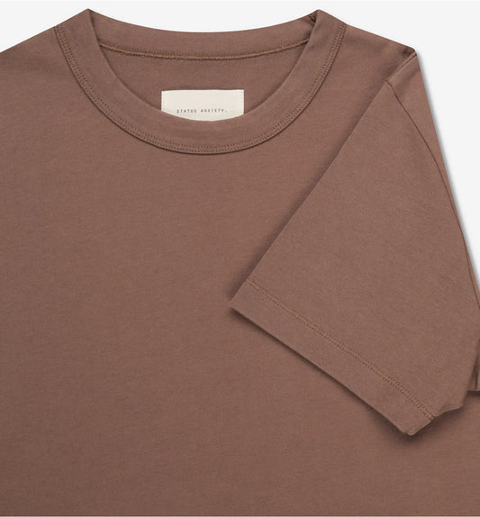 STATUS ANXIETY // Feels Right Tee COFFEE