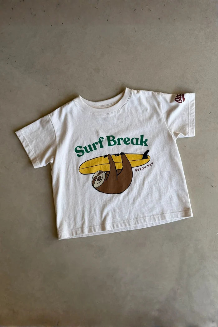 Surf Break Kids Tee OFF WHITE