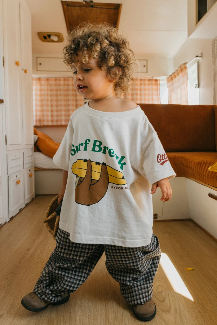 Surf Break Kids Tee OFF WHITE