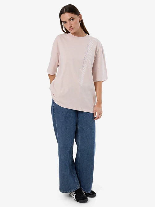 THRILLS // Suspended In Time Oversized Tee MAUVE CHALK