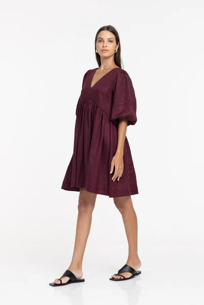 BLAK // Sweet Love Dress MAROON