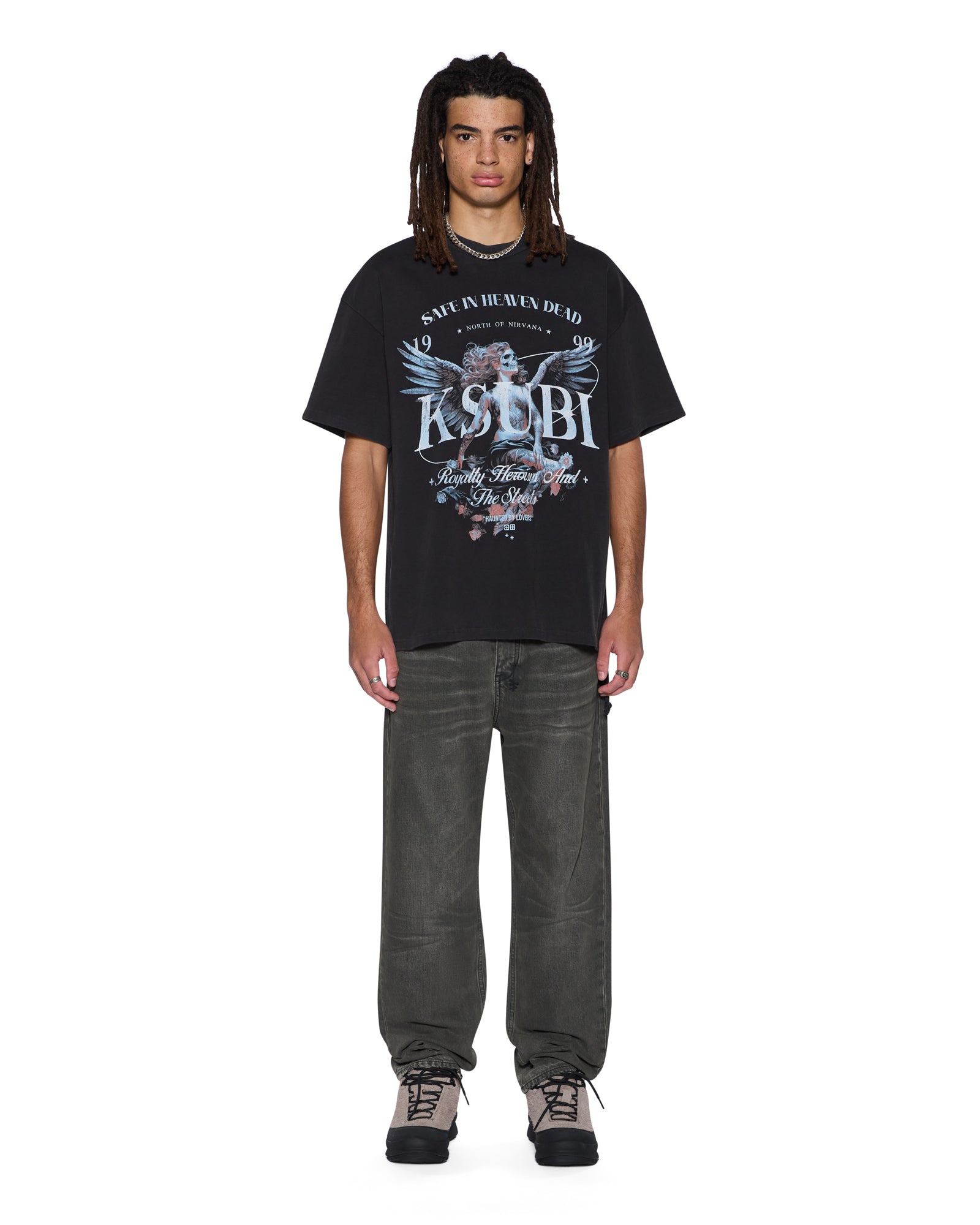 KSUBI // Spirit Ekcess Tee Acid Black CHARCOAL