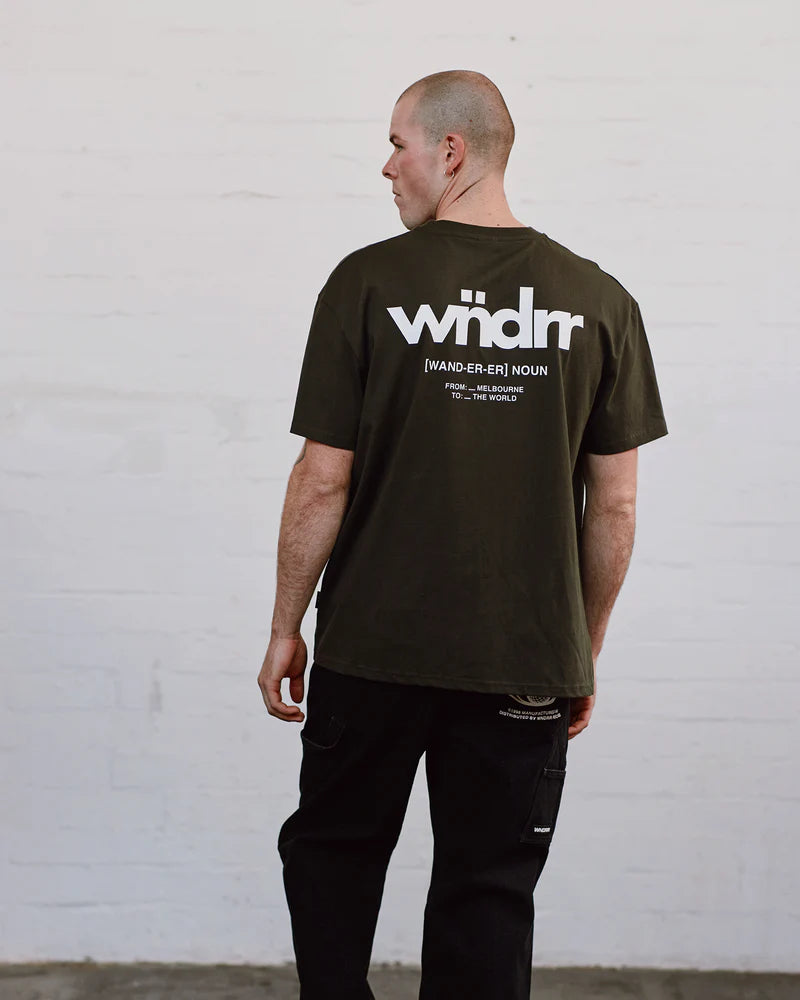 WNDRR // The World Box Fit Tee INK