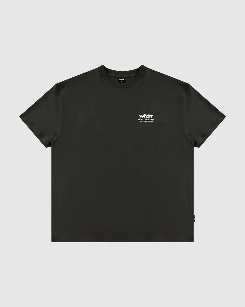WNDRR // The World Box Fit Tee INK