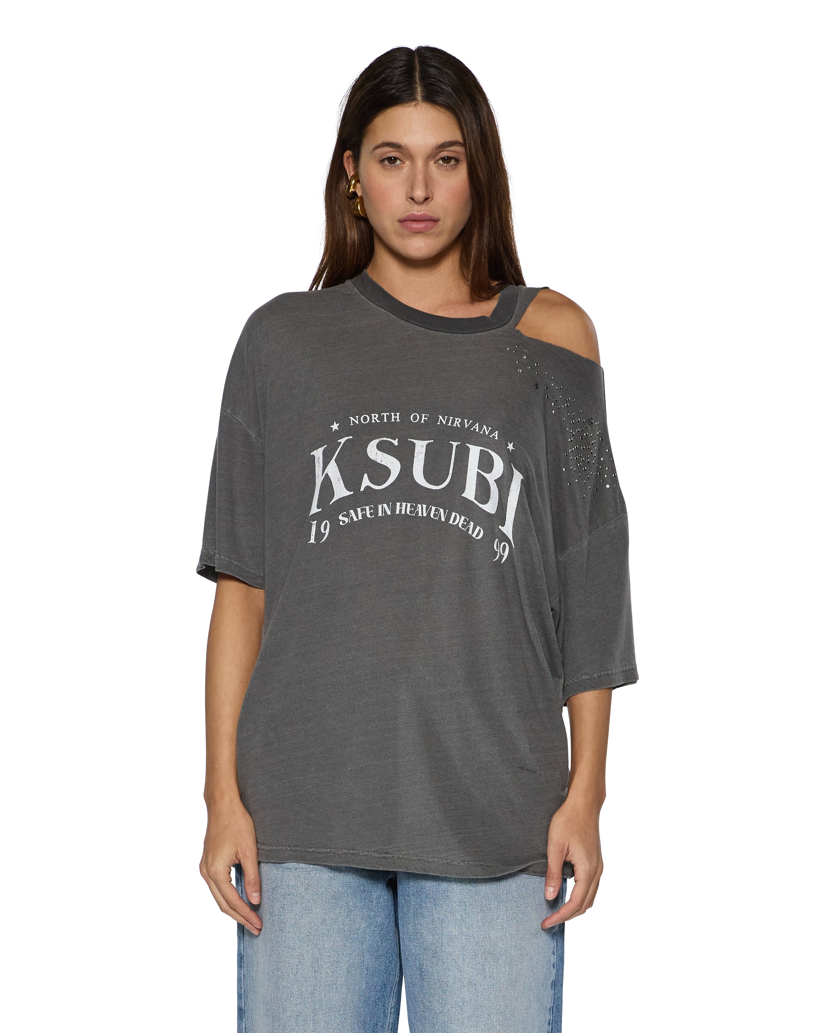 KSUBI // Renaissance Oh G SS Tee CHARCOAL