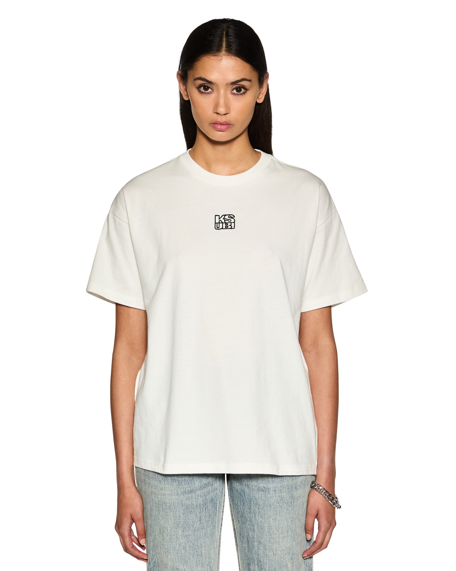 KSUBI // Stacked OH G Tee VINTAGE WHITE