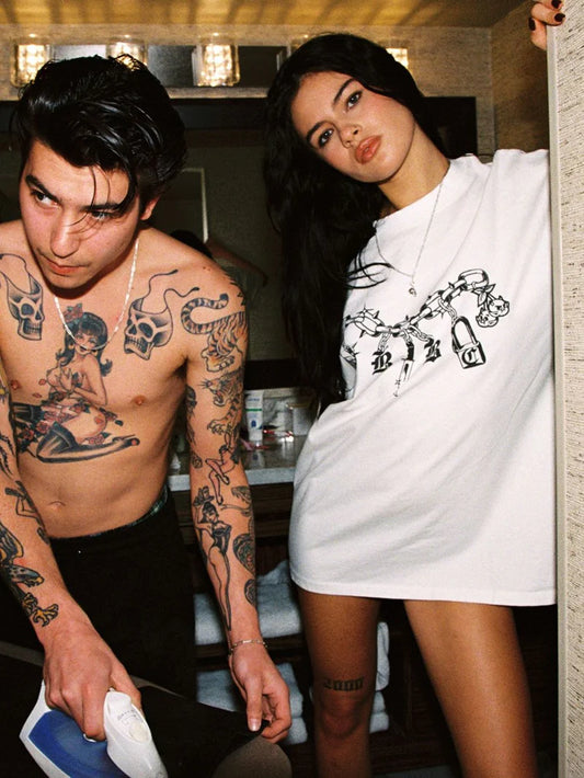 BILLY BONES // The Charm Tee VINTAGE WHITE