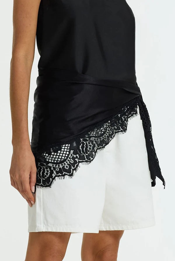 The Lace Edit Bandana BLACK