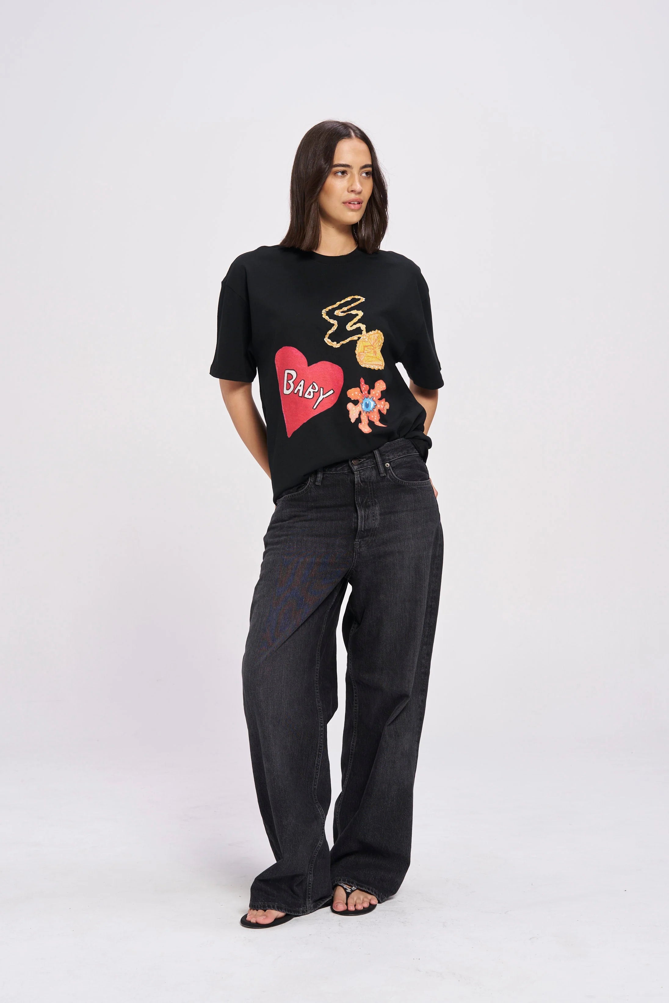 MAKU // Treasures Tee Oversized BLACK