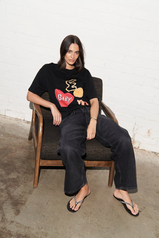 MAKU // Treasures Tee Oversized BLACK