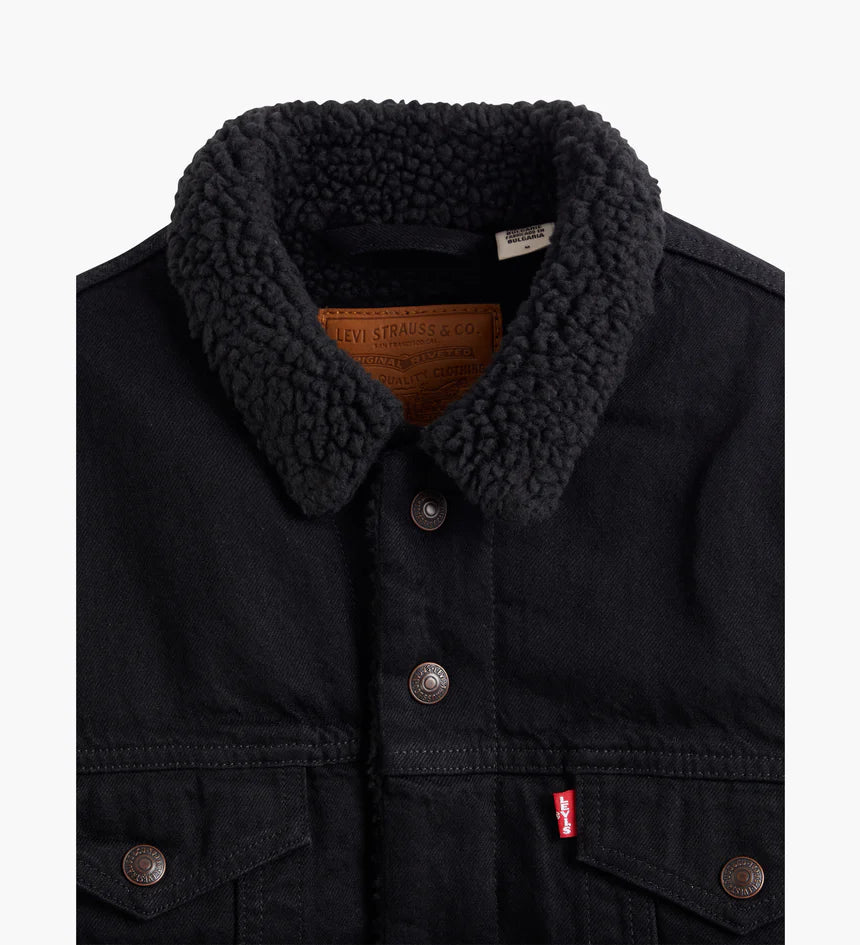 LEVIS // Type III Sherpa Trucker BERK BLACK